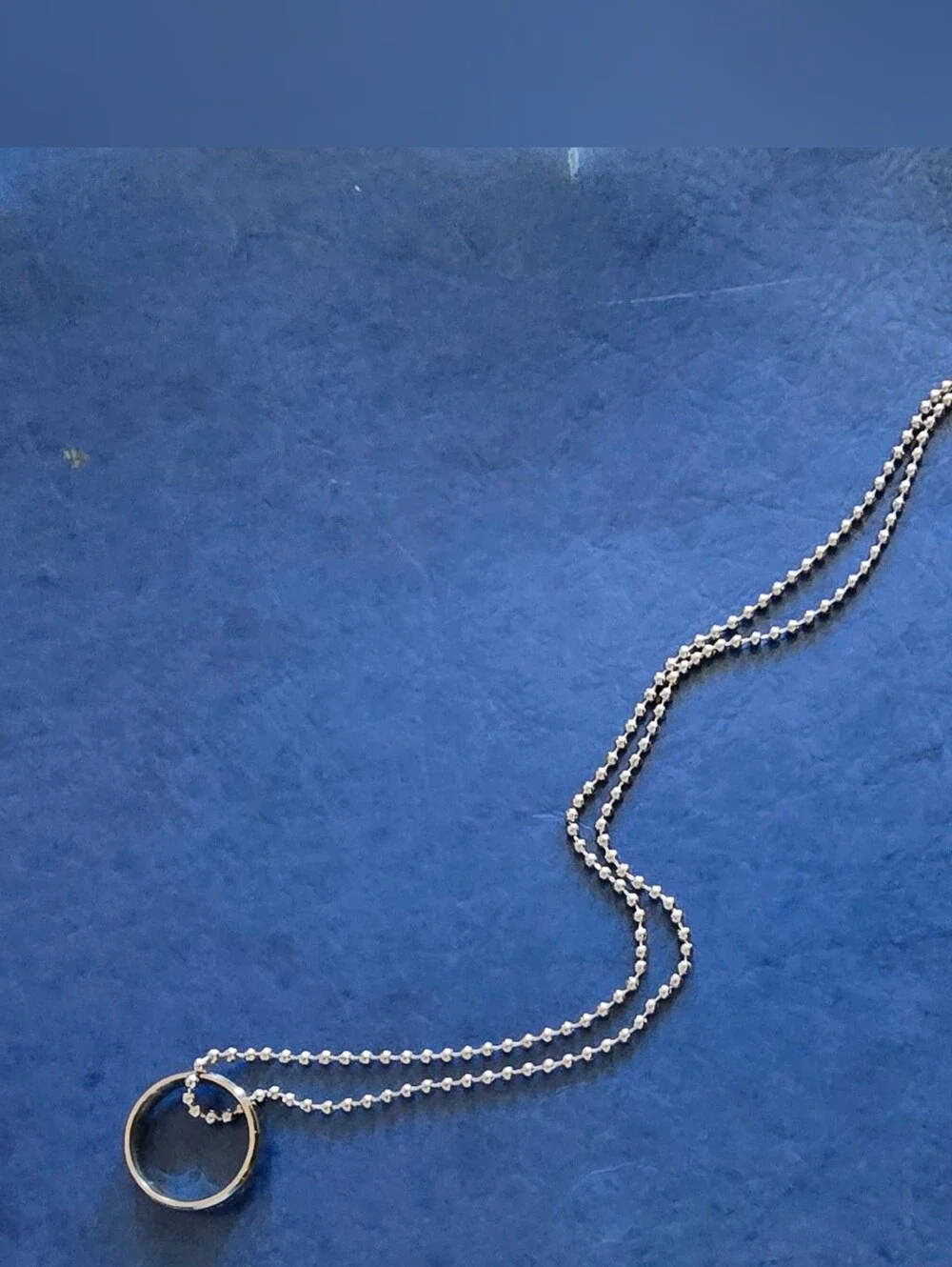 KOBY BRYANT Silver Tone Ring Pendant Necklace - Silver